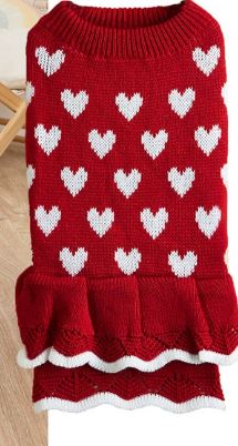 Festive Princess Dress Sweater for Pets at Christmas