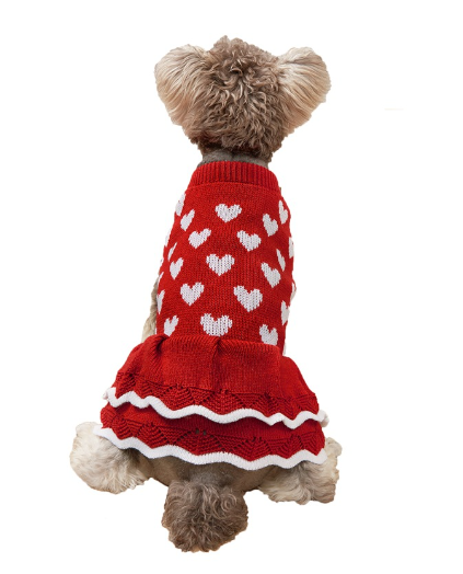 Festive Princess Dress Sweater for Pets at Christmas